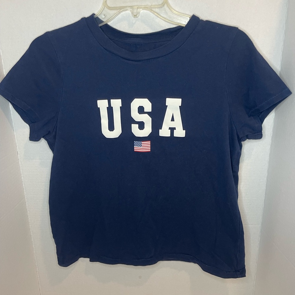 Aeropostale Navy USA Graphic Tee